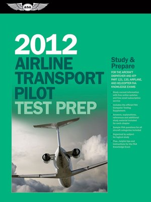 cover image of Airline Transport Pilot Test Prep 2012